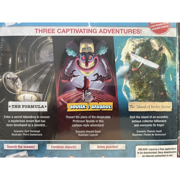 Unlock! Escape Adventures by Cyril Demaegd 2020 Space Cowboys, New and Sealed - Picture 3 of 9